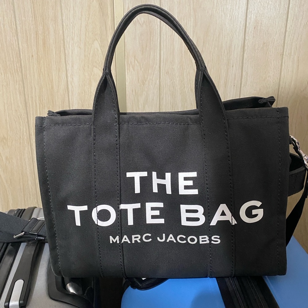 Marc Jacobs Medium The Tote Bag Black Canvas